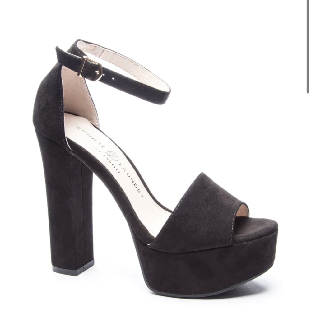 Chinese Laundry Black Platform Heels